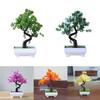Artificial Potted Tree Bonsai Simulation Plant Home Decor Table Centerpieces