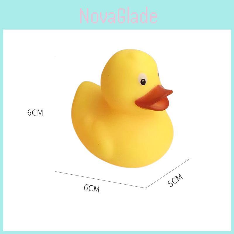 Yellow Duck Baby Bath Toy Squeaky Bathtub Toy For Kids Pvc Material Swim Duck Toy