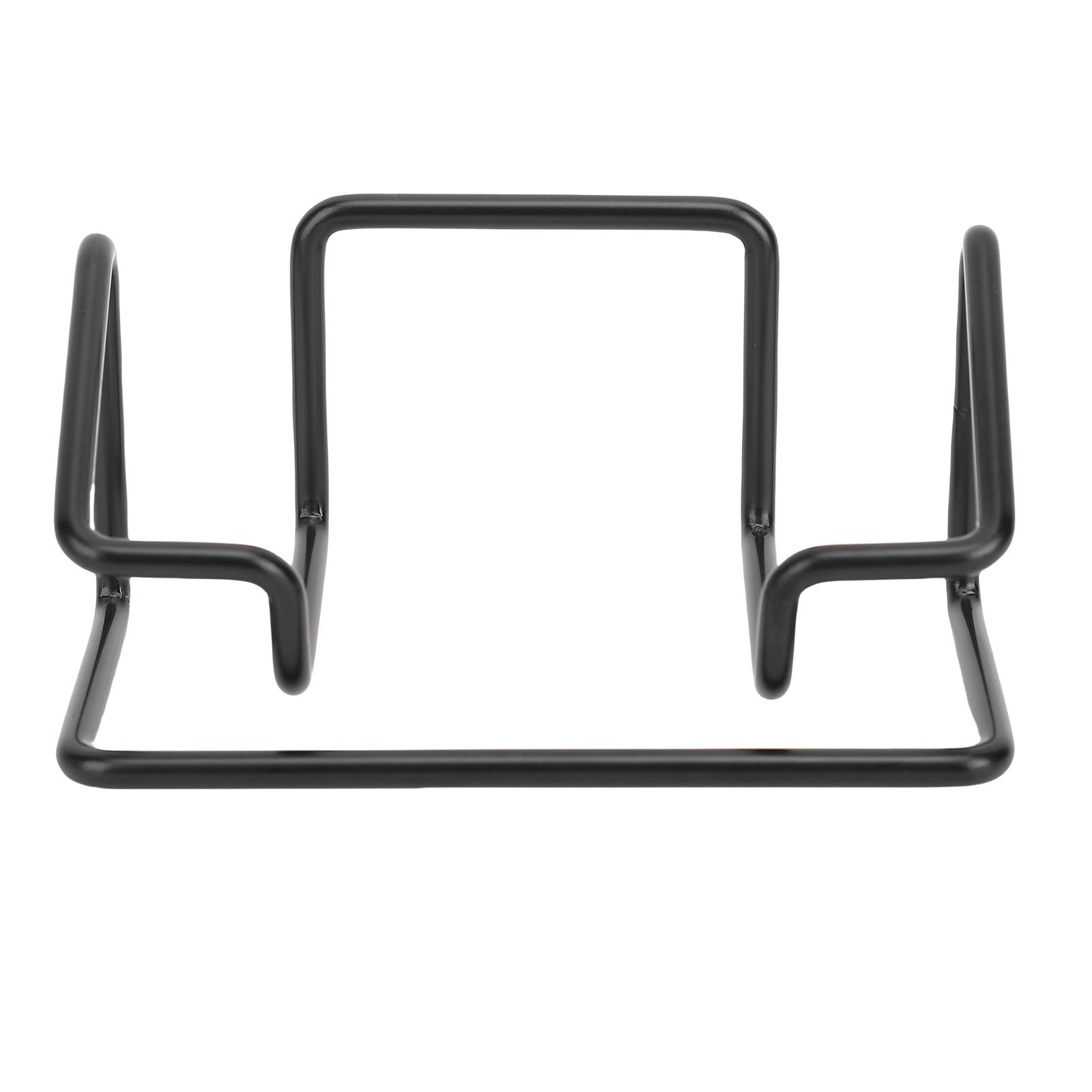 

5 Pcs Desk Business Card Holder Large Capacity Iron Name Card Display Stand for Office Black