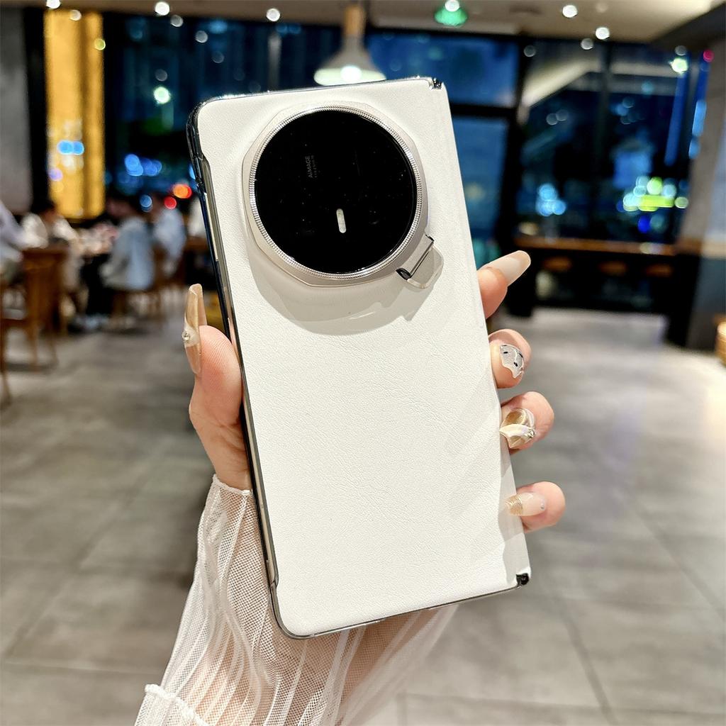 Für Huawei Honor Magic V5 Hülle Luxus PU-Leder Mit Linsenständer Schutzhülle Rückseite Für Honor Magic V5 V 5 Handyhülle
