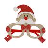 Seasonal Decorative Eyewear for Festivals Christmas Glasses, Glitter Party Glasses Frames, Novelty Elf Snowman Santa Claus Holiday Favors Children