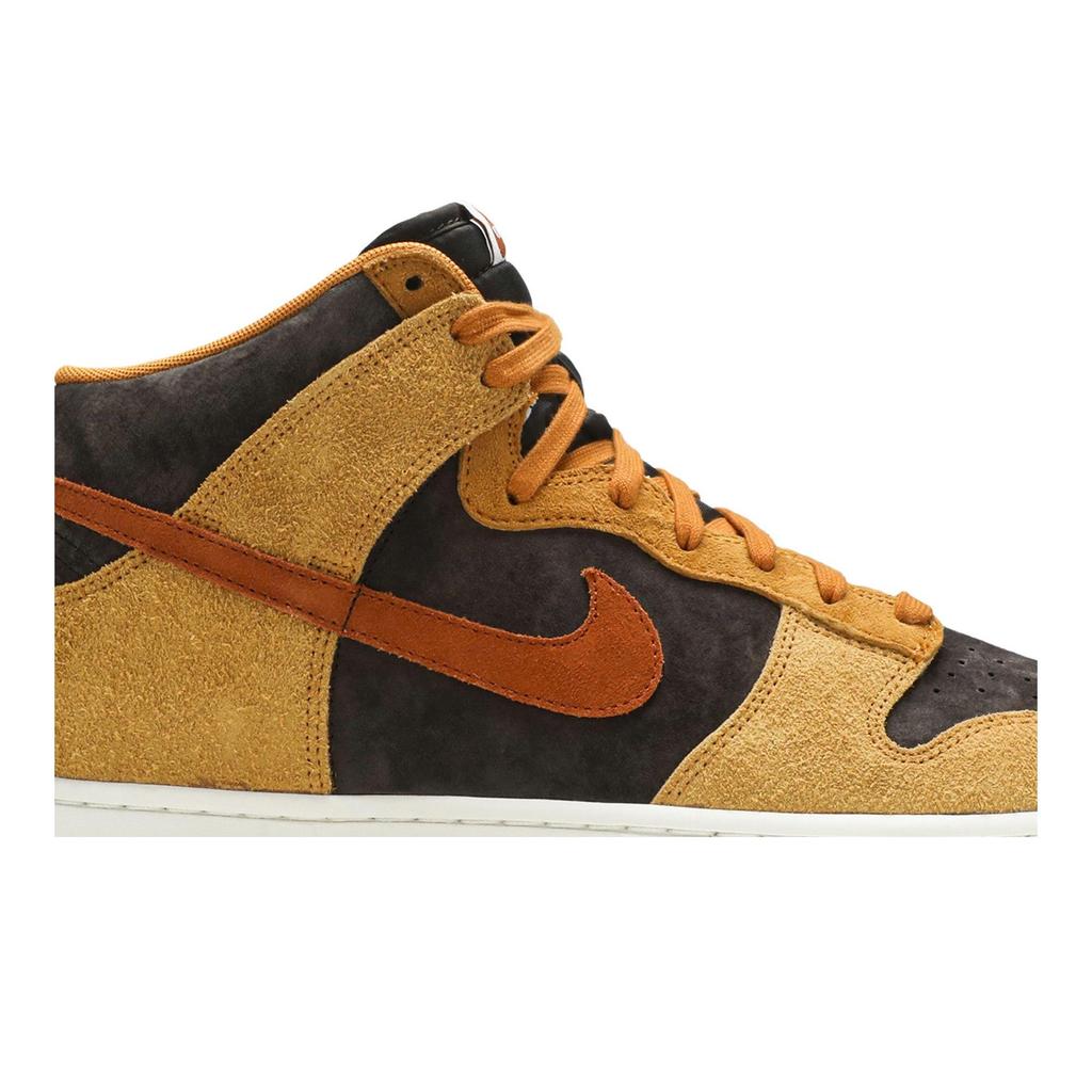 Nike Dunk High Premium 'Dark Curry' (Unisex) Velvet Brown / Dark Russet / Dark Curry / Sail Skateboard Shoes DD1401 200