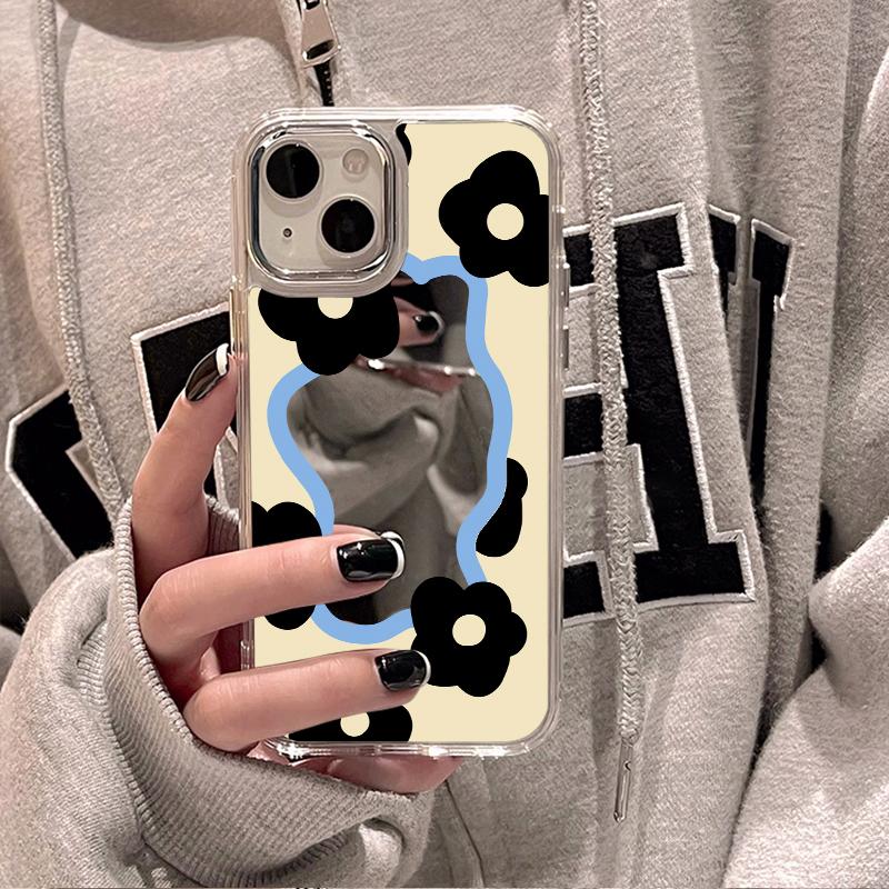 Mobile Phone Cases for iPhone 11 13 XR 15 Pro Max 12 14 Pro Max Case iPhone 16 XS Max Mirror Protective Case Mirror Exquisite Cartoon Waterproof