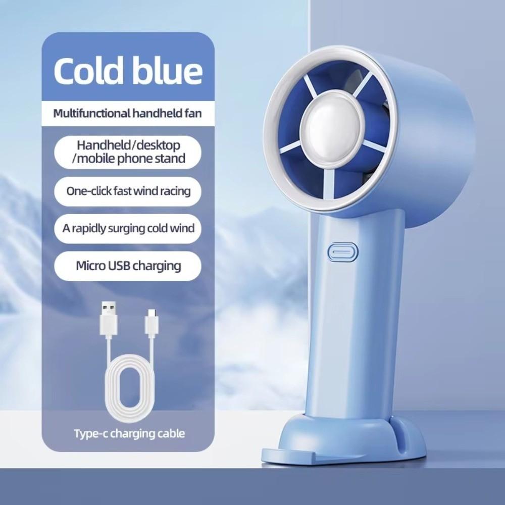 Silent Turbo Fan USB Rechargeable Desk Fan Portable Mini Handheld Fan  Outdoor