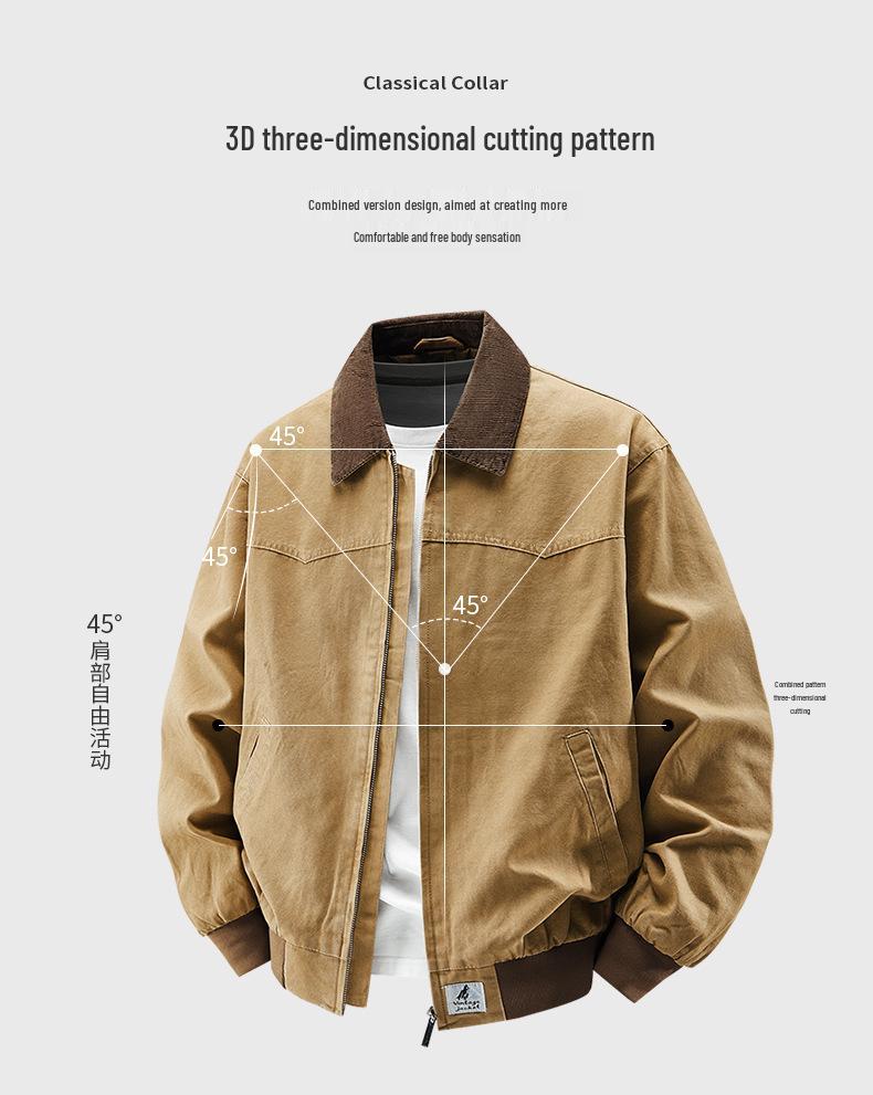2025 Herren American Retro Reversjacke – Trendy, Vielseitig, Lässige lockere Passform für den Frühling