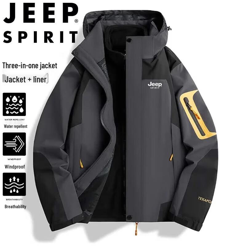 JEEP SPIRIT Men's Outdoor Jackets & Tees