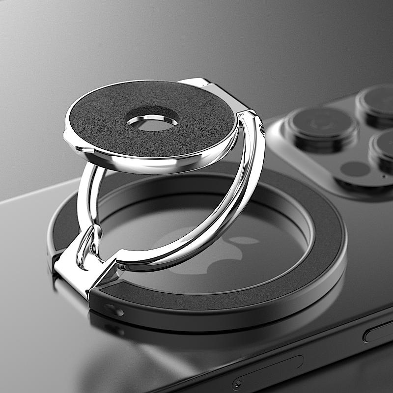 Portable Cell Phone Magnet Stand for Magsafe Finger Ring 360° Rotation Double Magnetic Holder for IPhone 15 14 16