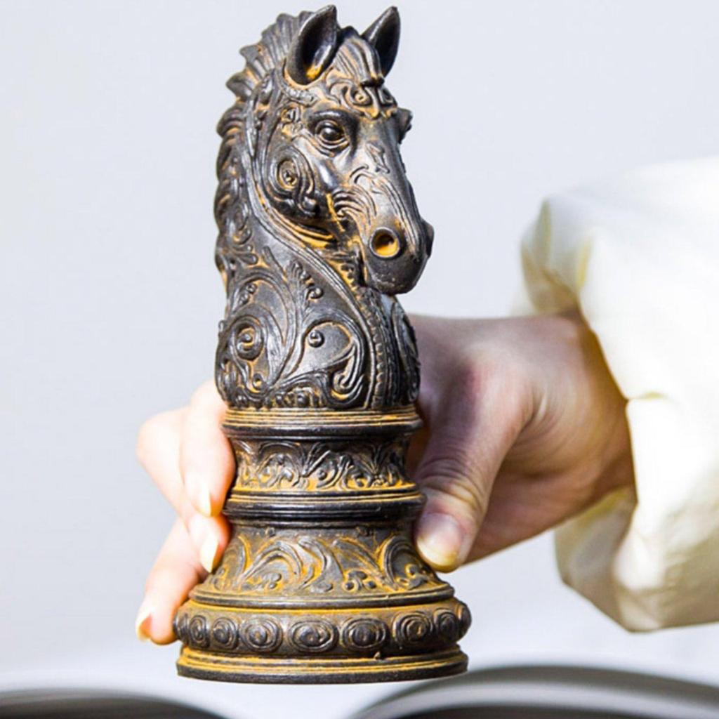 Horse Head Figurine Creative Design Chinese Sculpture Good Fortune