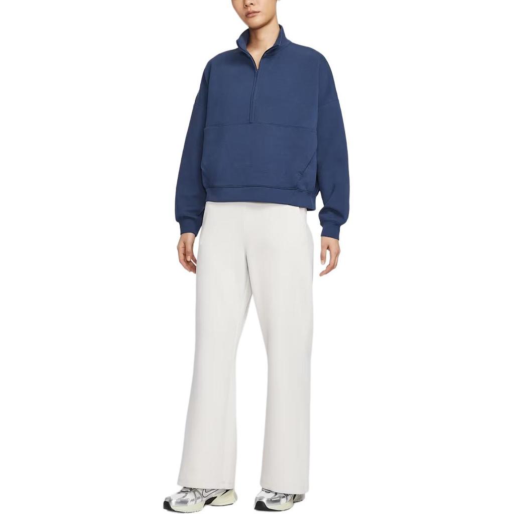 Nike FW25 24.7 Impossibly Soft Quick Dry Loose Fit Half Zip Long Sleeve Sweatshirt Women Tops HQ8189-410