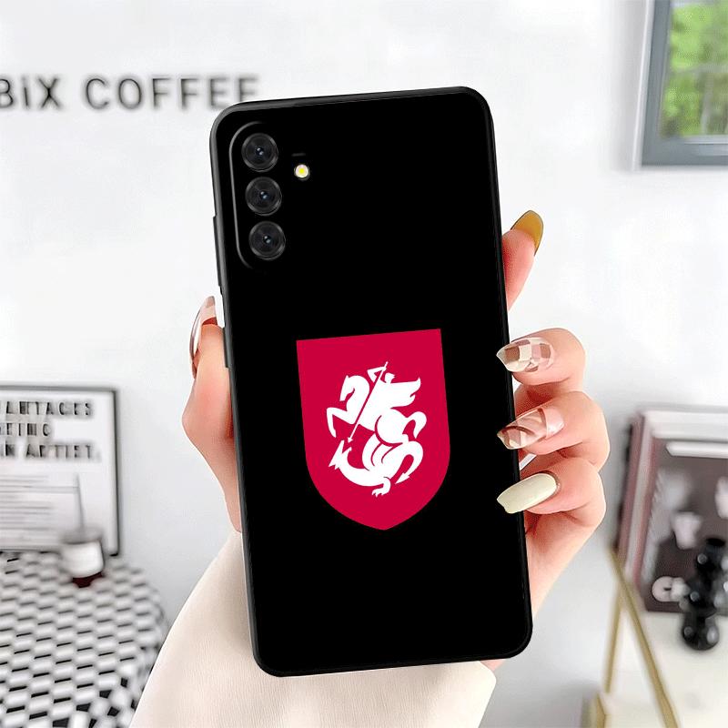 Georgia Passport Flag Soft Phone Case for Samsung A17 A37 A57 A16 A26 A36 A56 A15 A25 A35 A55 A14 A24 A34 A54 A13 A23 A33 A53 A5