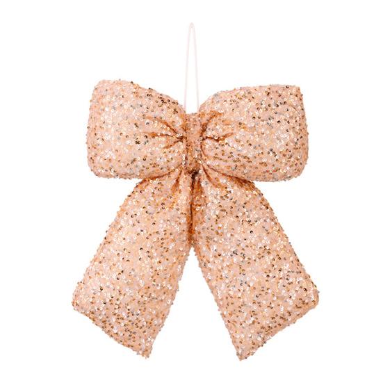 Christmas Bowknot Sparkling Sequins Decor Twist Tie Velvet Bows Xmas Tree Wreaths Garland Gift Wrapping Wedding Decor