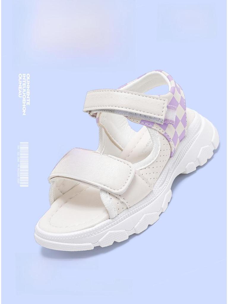 2025 Summer Girls' Sports Open-Toe Soft Sole Sandals for Students and Beach