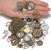 50g 100g Mixed Charms Pendants Zinc Alloy Clock Bell Vintage Antique Bronze for Bracelets Necklace DIY Jewelry Making Handmade