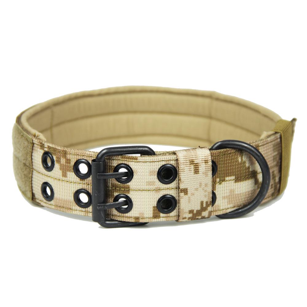 

Five-Level Adjustable Tactical Double-Pin Buckle Nylon Dog Collar and Vest Large