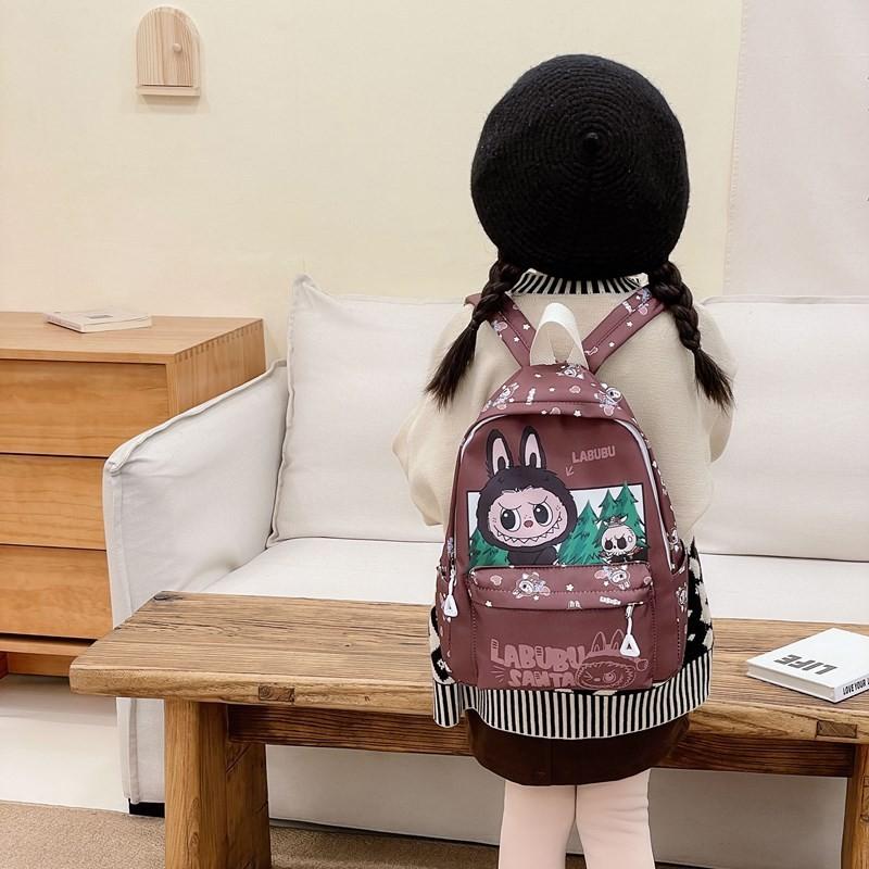 Cute Nylon Colorful Backpack For Kids With Air Cushion Straps Ideal For School Use