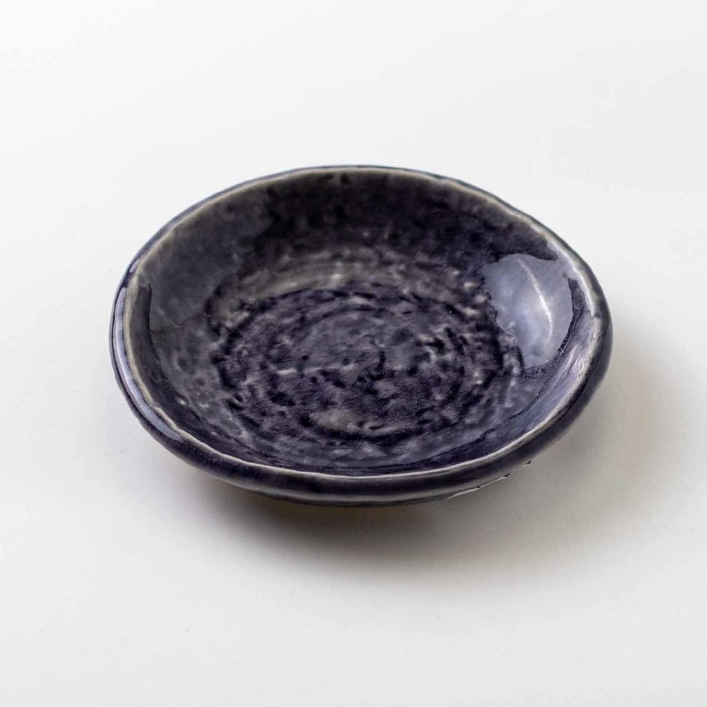 Minoru Pottery UTA 115 Plates, Purple