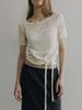 Loeuvre Bustier-Layered Tie-Waist Knit Pullover Sk6Mp745_2Color