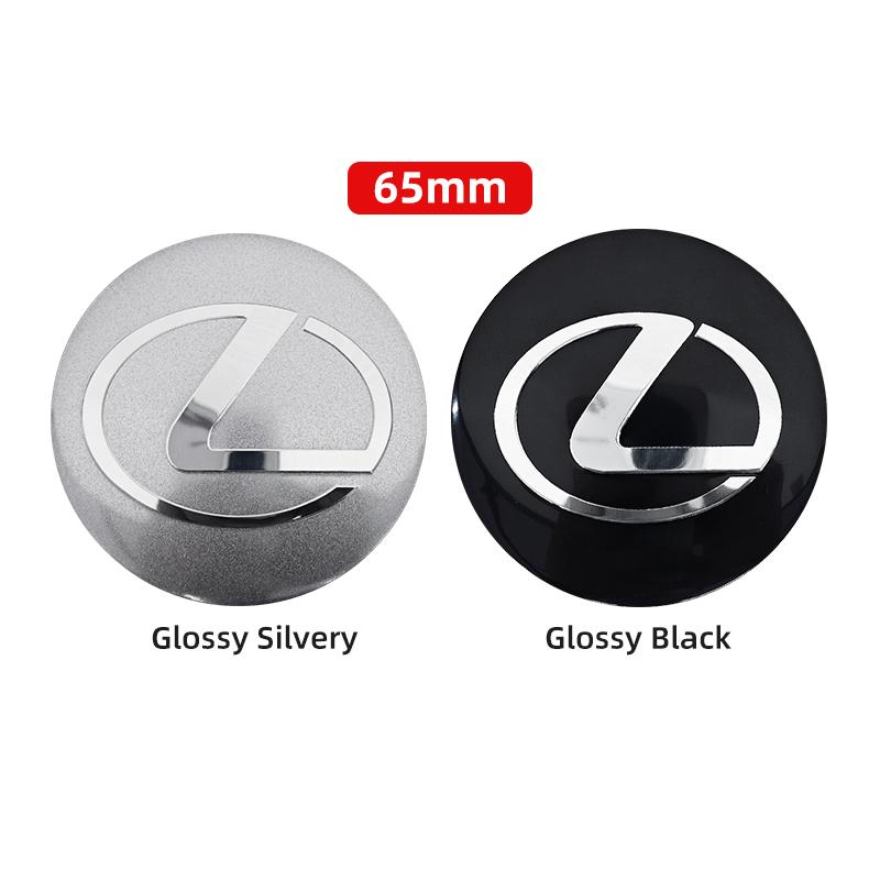 3D 4pcs 56mm 60mm 65mm Car Wheel Center Hub Cap Stickers Decal For Lexus GS IS LS500h ES260 ES300h RX350h NX260 UX260 LM LC