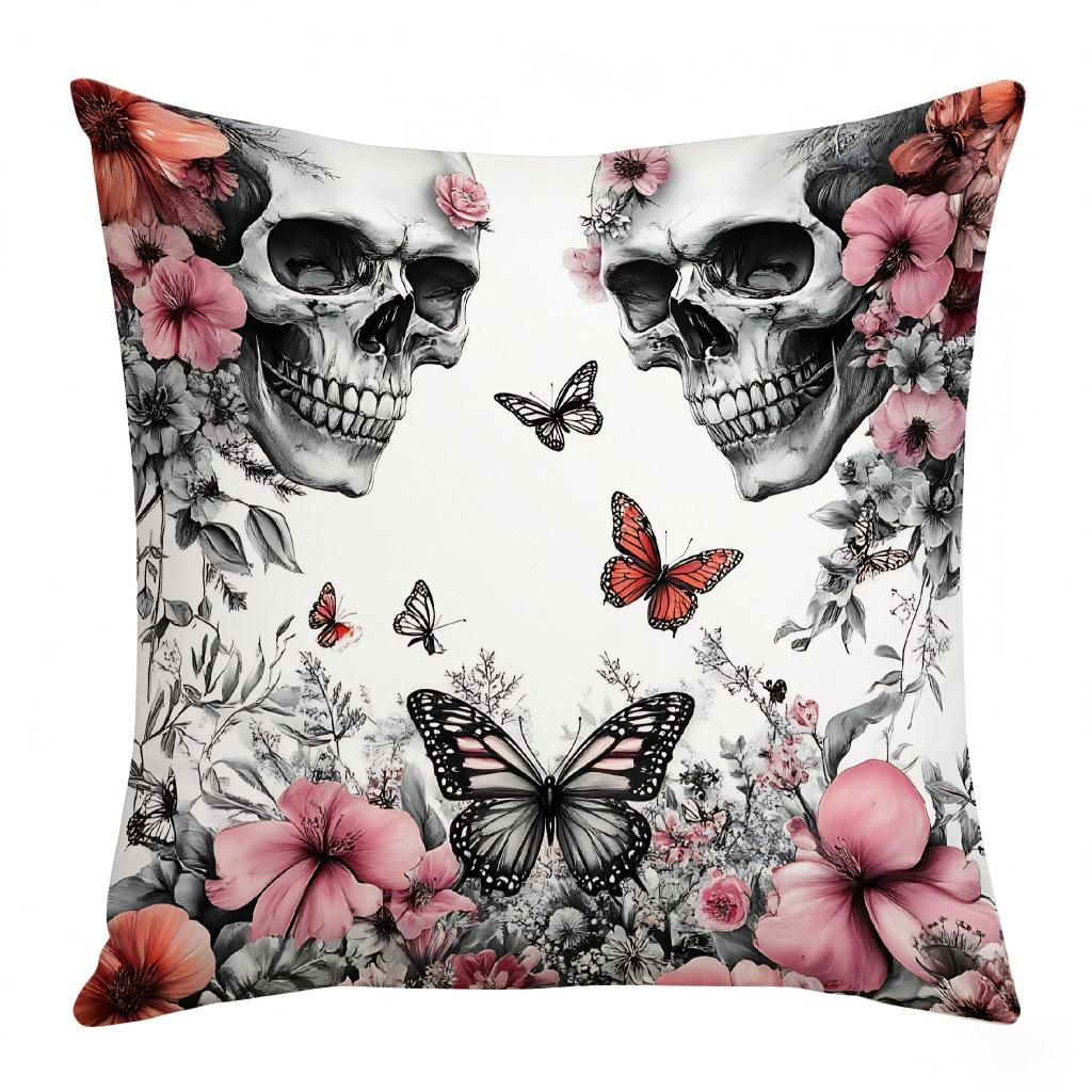 

New Halloween Ornament Home Pillow Cover Funny Ghost Pumpkin Pillow Cover Square Cushion Cover Premium Durable 45 * 45 (excluding core)