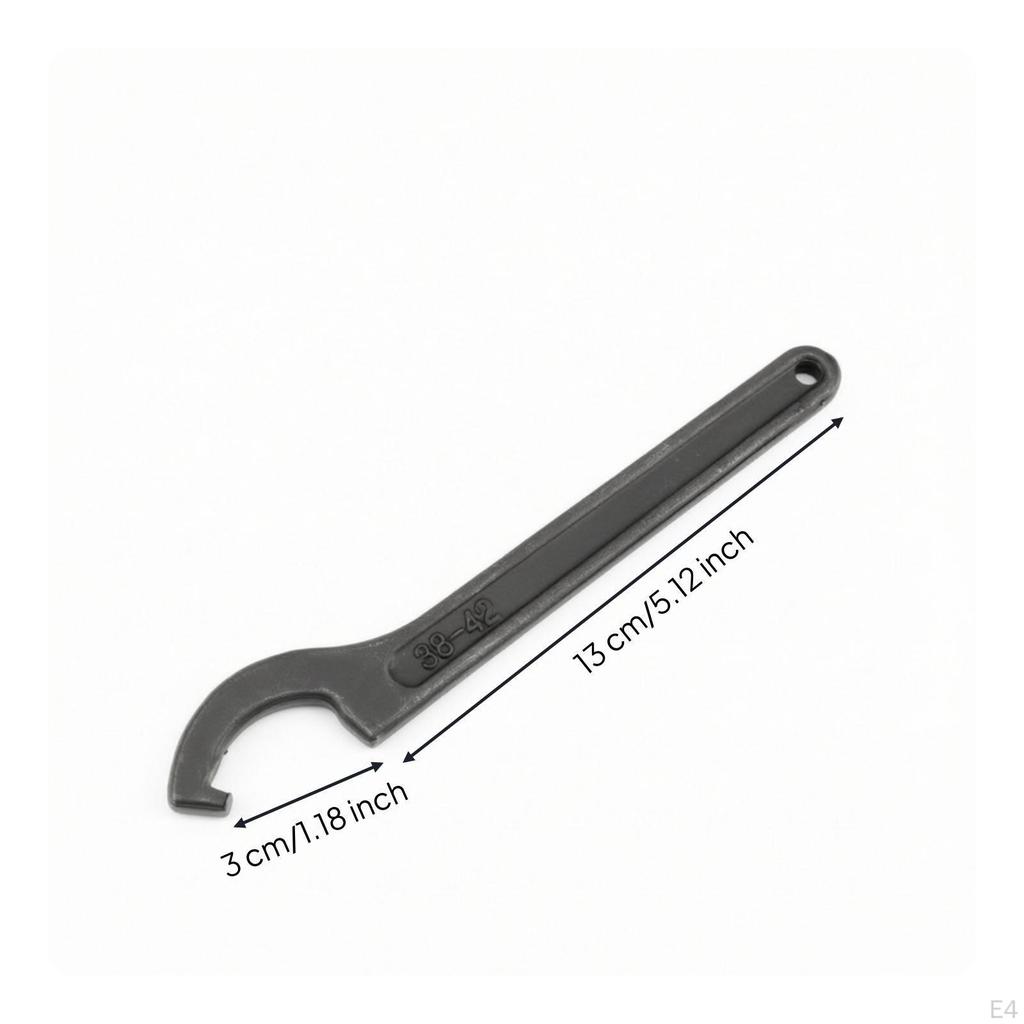 Hook Wrench Flat Handle Spanner OnePiece Tool for Plumbers, Water Meter Maintenance, Plumbing