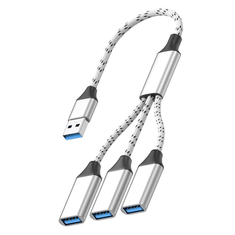 Type-C to USB 3.0 One-to-Three Splitter Hub for Keyboard and Mouse OTG Adapter