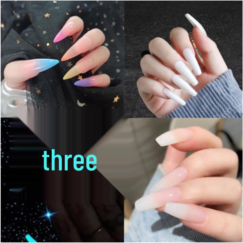 Ballet Nail Art Extension Tips: 120-Piece Box of Full-Cover Fake Nail Stickers