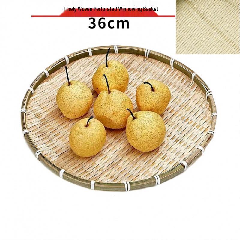 Insect-Proof Bamboo Mesh Basket for Winnowing, Sifting, and Food Drying