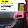 TESIN 4 Drzwi Wewnętrzna Klamka Drzwi Miska Dekoracja Pokrywa Listwa Naklejki do Jeep Wrangler JK 2011-2017 ABS Akcesoria Samochodowe