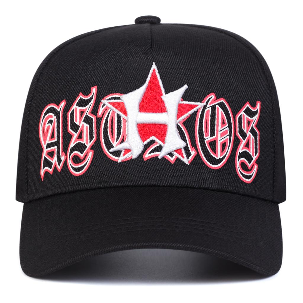 Unisex H Star Embroidery Adjustable Personality Baseball Hat Street Hip-hop Caps Spring Autumn Outdoor Leisure Hats Travel Accessories for Women Men