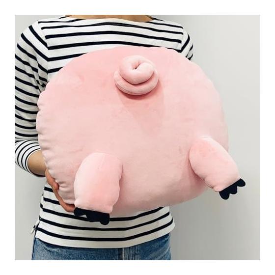 MORIPiLO Hugging Pillow Disney Toy Story Ham (Die-cut Back Cushion) Skin-friendly Fluffy Goods Stuffed Toy Nap Pillow Pink 45x35x10cm Disney