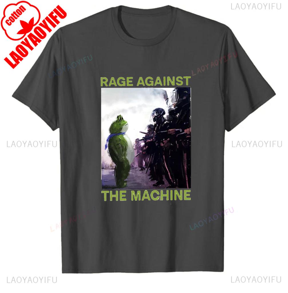 Rage Against The Machine Tshirt Portland Frog Protest Anti Protest Meme Activist Sweatshirt Mens Graphic Tshirts Adult