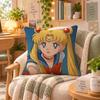 Anime Sailor Moon Magical Cushion Cover Personalized Soft Plush Pillow Living Room Home Sofa Bedroom Office Car Cushion