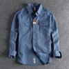 Veelkleurig Retro Streep Shirt Heren Lange Mouw Lente Herfst Mode Dagelijks Gekleed Werkkleding Shirt