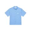 MLB Monogram Los Angeles Dodgers Ss24 Klassische Buchstabenkombination Gewebtes Polo Besticktes Logo Kurzarmhemd Unisex Hemden 3AWSM0543-07SBL