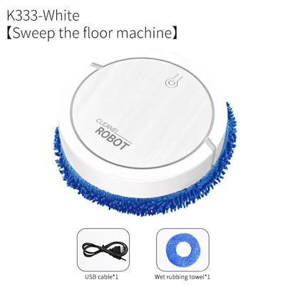 Intelligenter Kehrroboter mit starker Saugkraft zum Wischen von Böden, wiederaufladbarer USB-Wischroboter, trockener und nasser Doppelzweck