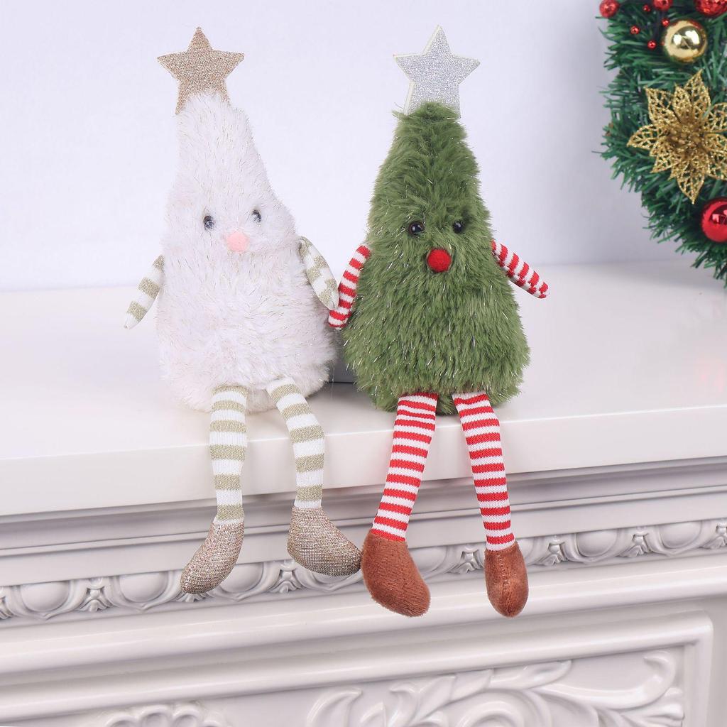 Cute Plush Christmas Dolls: Festive Home Ornaments & Party Decor