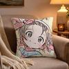 Anime MMedalist Pillow Case Soft Plush Cushion Cover Double Print and Invisible Zipper for Sofa Home Car Use
