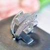 CMM Shiny Zircon European High-End Net Celebrity Fashion Opening Adjustable Ring Niche Design Personality Trend Jewelry