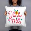 Mothers Day Spanish Print White Square Pillow Case Dust Cover Bedroom Party Decoration Mothers Day Birthday Gifts for Mom