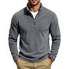 Men Zipper Sweatshirts Quarter Zip Pullover Half Zipper Hoodie Men Gym Man Autumn Solid Men's Sweatshirt Coat