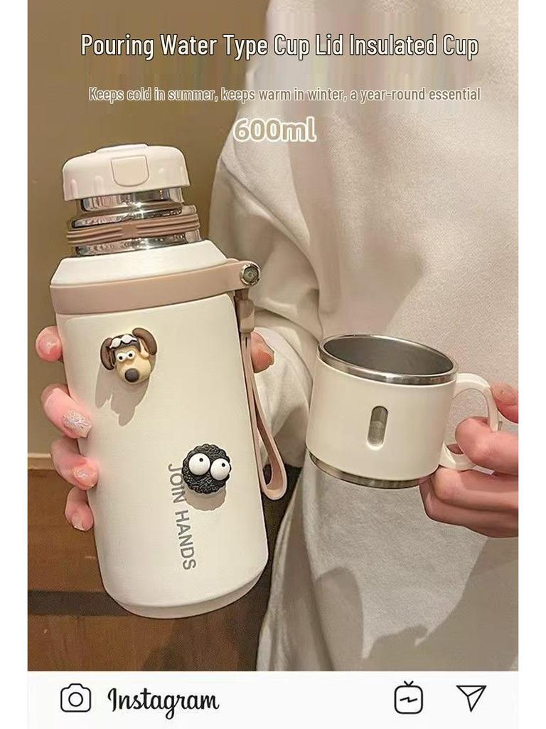 Large-Capacity 316 Stainless Steel Thermos with Tea Infuser