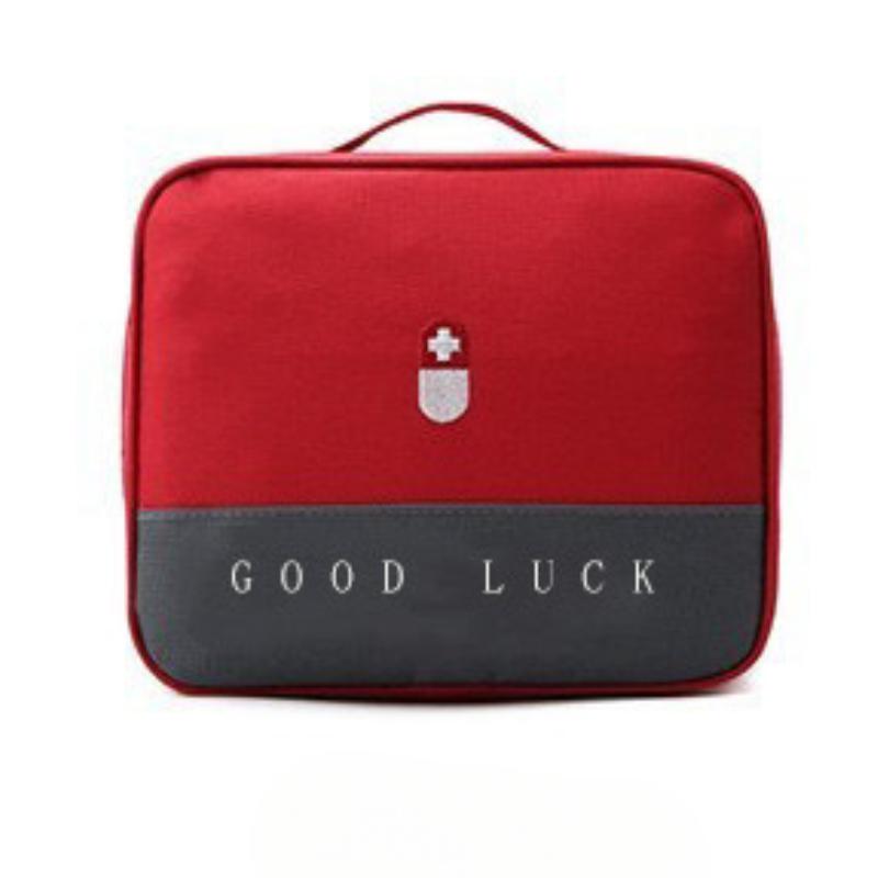 Household Layered Medicine Box Large Capacity Portable Waterproof Cloth Medicine Cabinet Storage First Aid Kit Bins