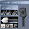 12 Inch Rainfall Fixed Shower Head/Handheld Shower Head Combo 3+1 Settings Top Spray Wall-Mount Shower Set In Wall Shower System