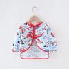 0-2Y Baby Toddler Long Sleeve Bib Cute Colorful Cartoon Printing Waterproof Smock Bib Boys Girls Burp Cloth Feeding Accessories