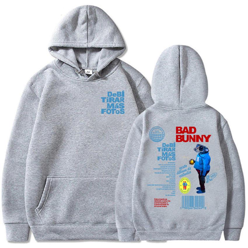 Bad Bunny DTMF Debí Tirar Mehr Fotos Hoodies 2025 Neues Album Mode Sweatshirts Roupas Femininas Mit Kapuze Winter Pullover Frauen