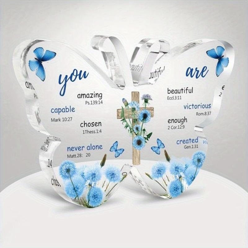 

Butterfly Prayer Gift - Religious Keepsake with Bible Verses for Mom s Special Days чистый