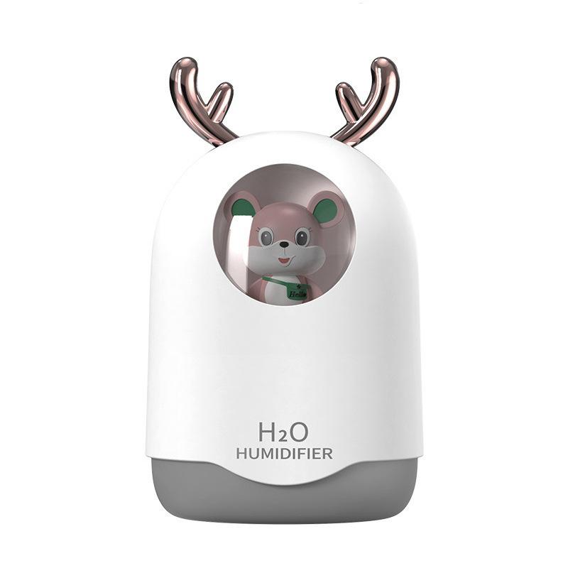 

Очаровательный USB мини-увлажнитель воздуха для дома, спальни, ночник, бесшумный увлажнитель воздуха для ароматерапии белый