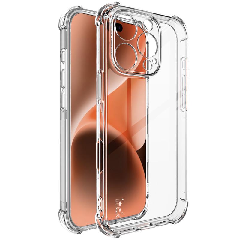 

IMAK For iPhone 16 Pro TPU Case Four Corners Anti Drop Cell Phone Cover Transparent