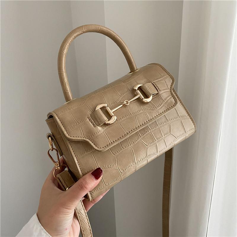 Chic Urban Simple Style Soft Leather Small Handbag For Women Trendy Shoulder Bag