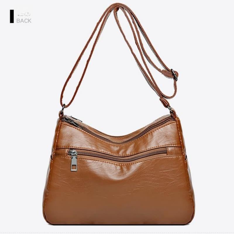 Büyük Kapasiteli Kadın Çantası Bayan Pu Deri Çapraz Çanta Kadın Çok İşlevli Tote Omuz Çantaları Pembe Sac A Main Femme